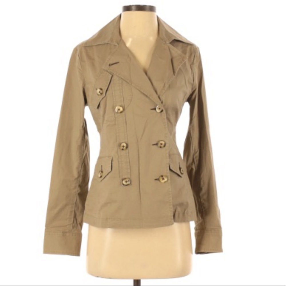 CAbi Army Green Utility Button Down Jacket